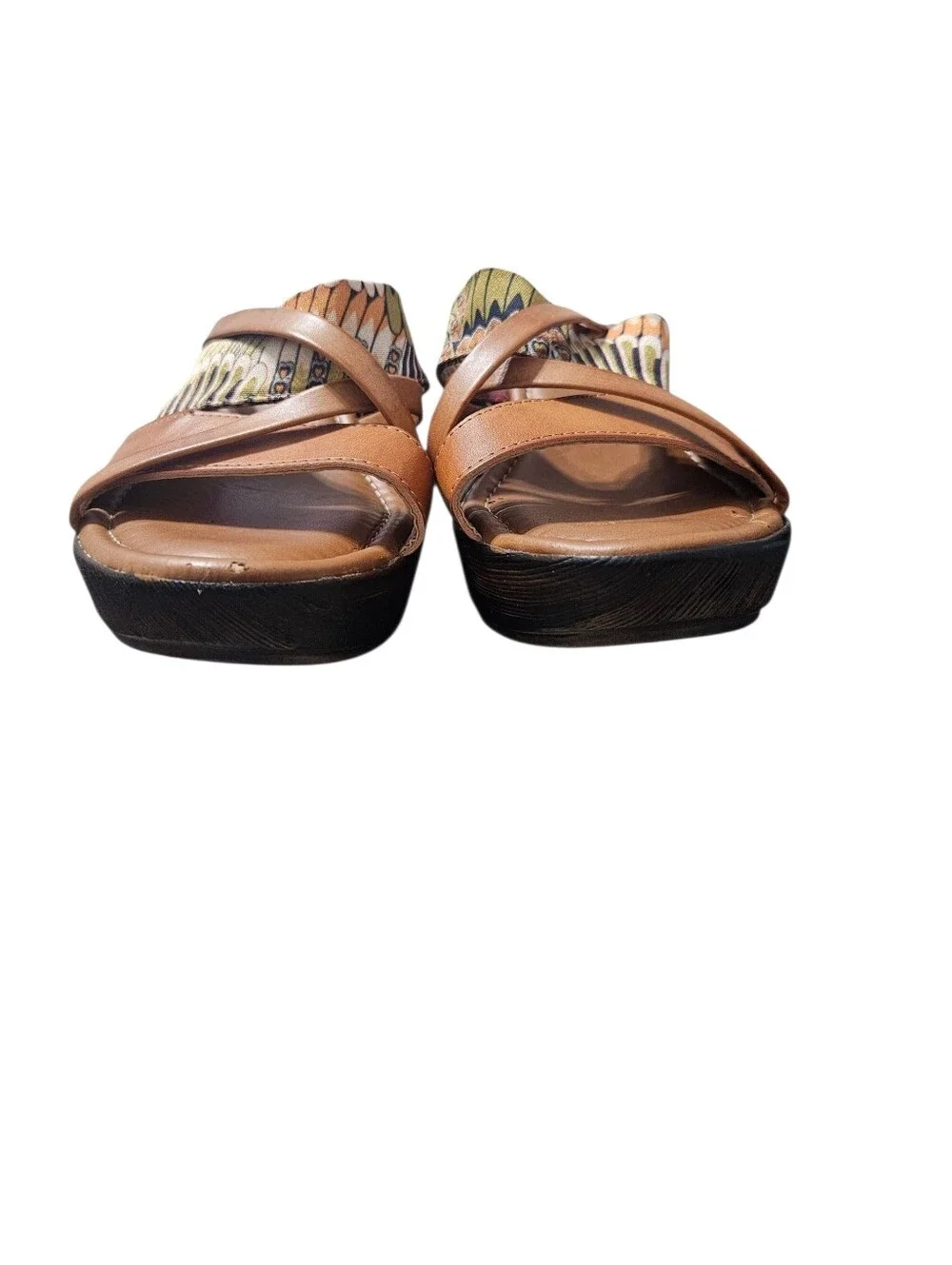 Tuscany by Easy Street Size 8M Made in Italy Women's Wedge Slide Sandals
